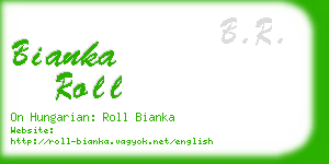 bianka roll business card